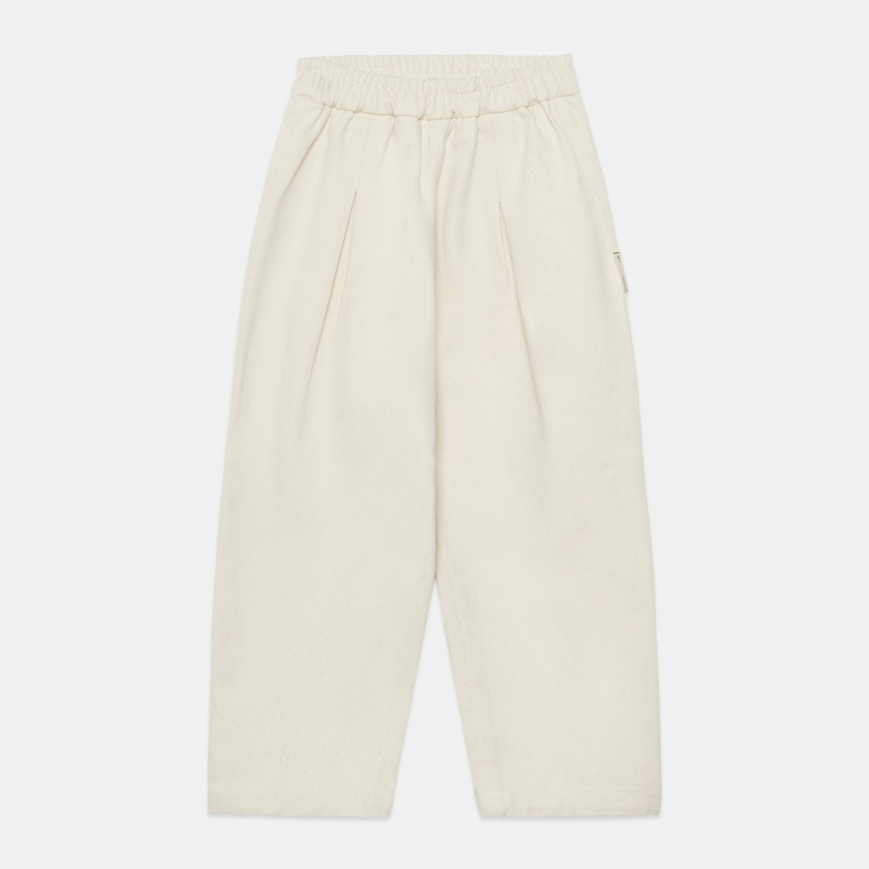 Kids' Slide Canvas Trousers in Sand - front