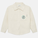 Kids' Slide Canvas Shirt in Sand - front