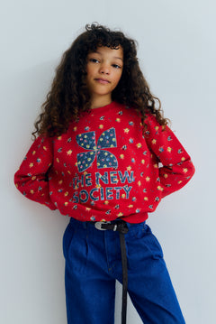 The New Society kids sweatshirt in multicolor Amapola floral print