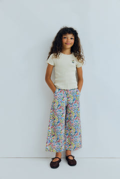 The New Society kids cotton tee in ecru