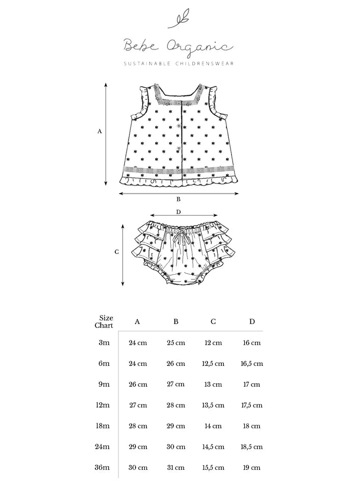 Bebe Organic baby clothing set in organic cotton