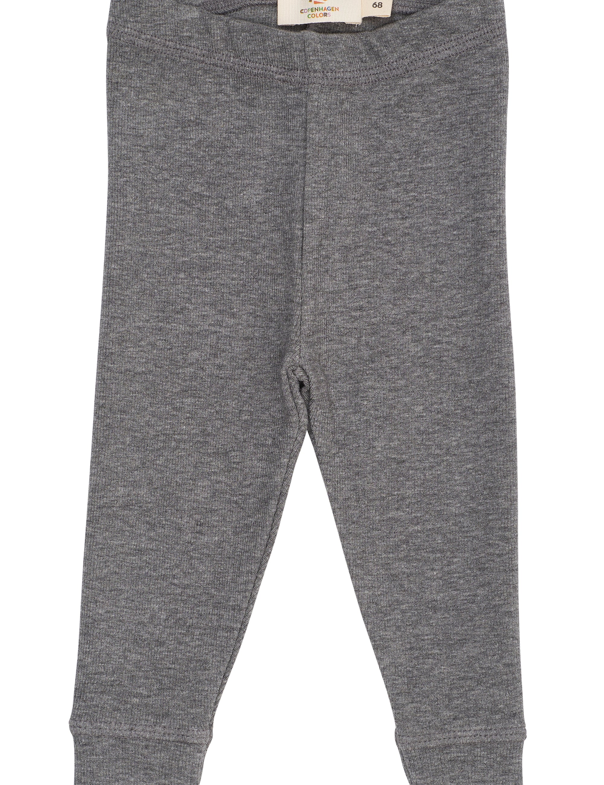 Copenhagen Colors baby modal ribbed leggings in grey melange