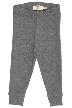Copenhagen Colors baby modal ribbed leggings in grey melange