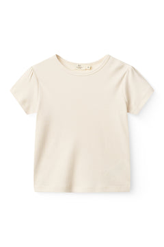 Modal Rib Tee with Ruffle Sleeves