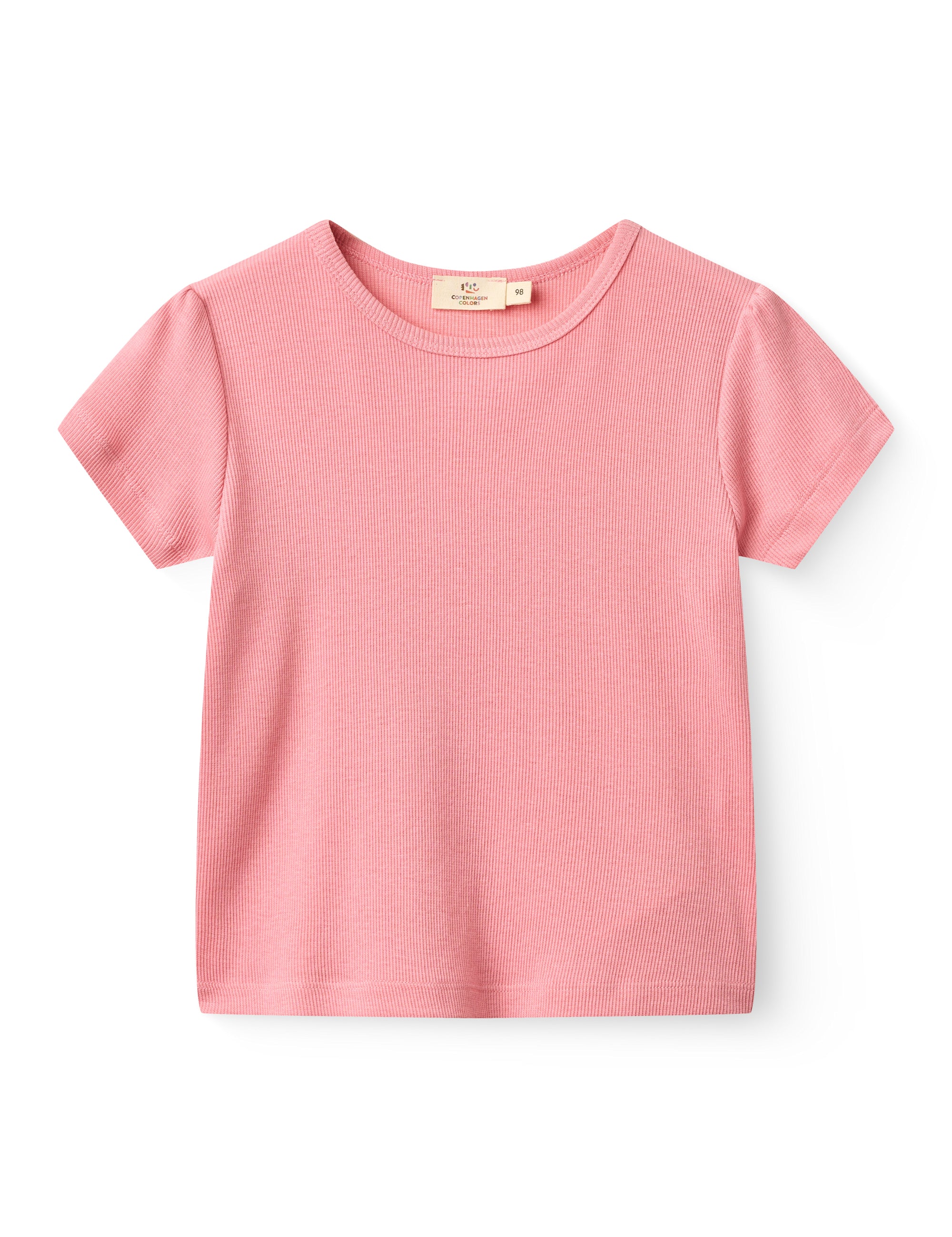 Modal Rib Tee with Ruffle Sleeves