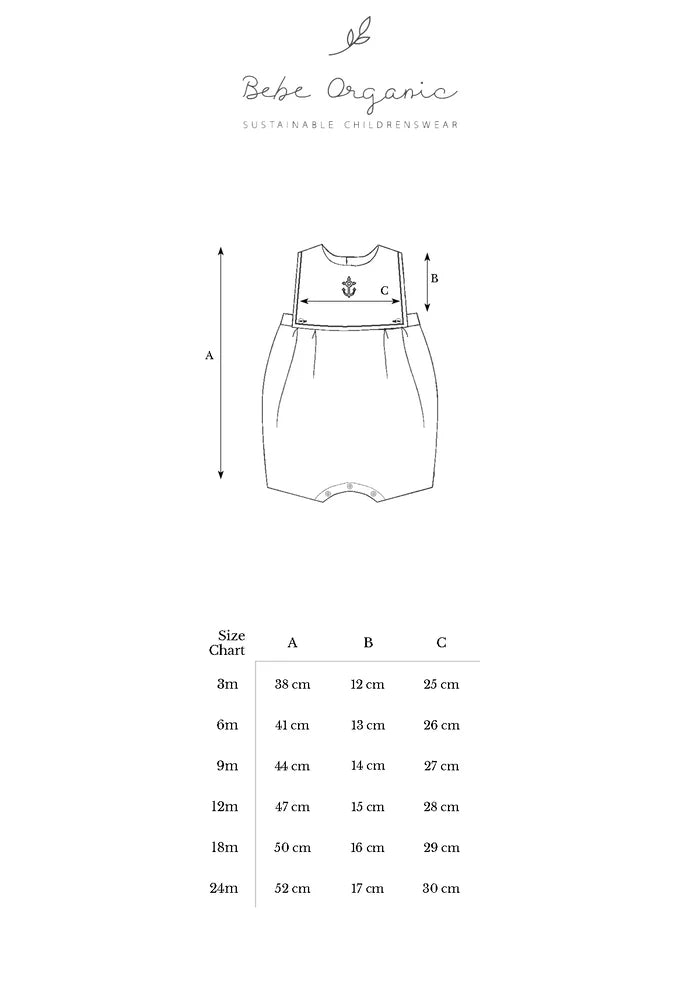 Bebe Organic baby romper in organic cotton