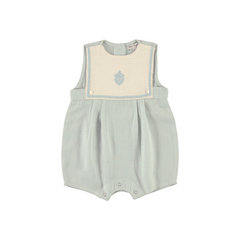 Baby Romper in Cloud Blue (Malo) - studio white