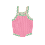 Bebe Organic Baby Knit Romper in Pink (Marina)