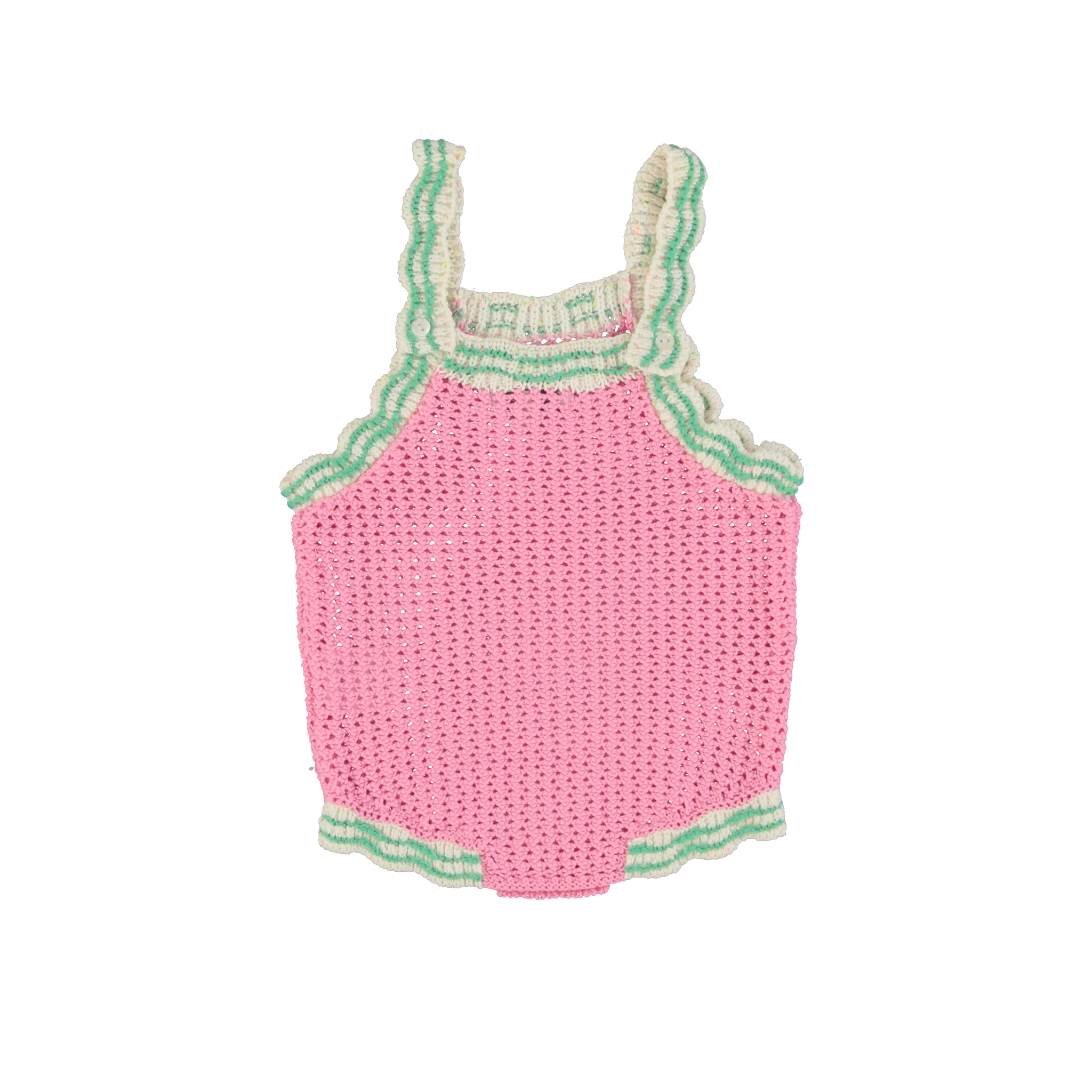 Bebe Organic Baby Knit Romper in Pink (Marina)