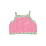 Bebe Organic Girls' Crochet Knit Top (Marina)