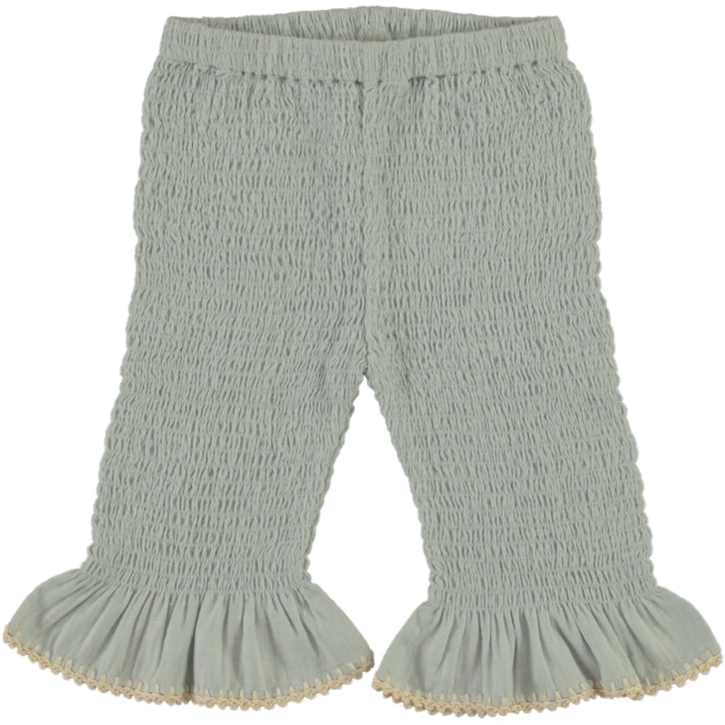 Bebe Organic baby smocked shorts in organic cotton