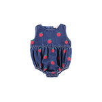 Baby Cotton Overall in Apple Denim (Minnie)
