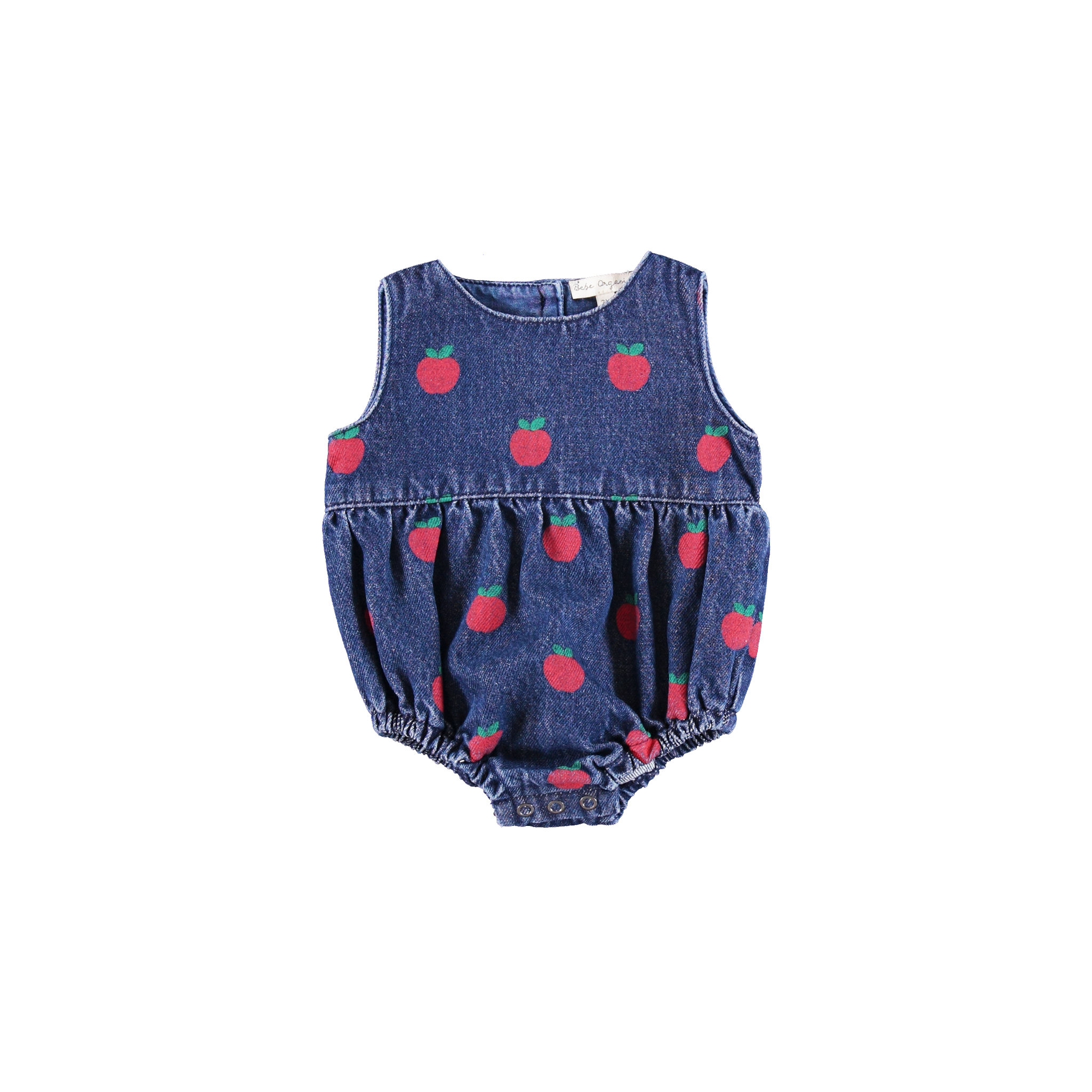 Baby Cotton Overall in Apple Denim (Minnie)