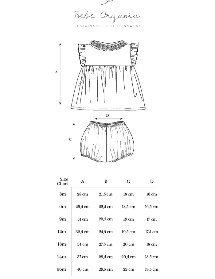 Bebe Organic baby clothing set in organic cotton