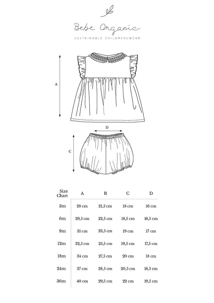 Bebe Organic baby clothing set in organic cotton