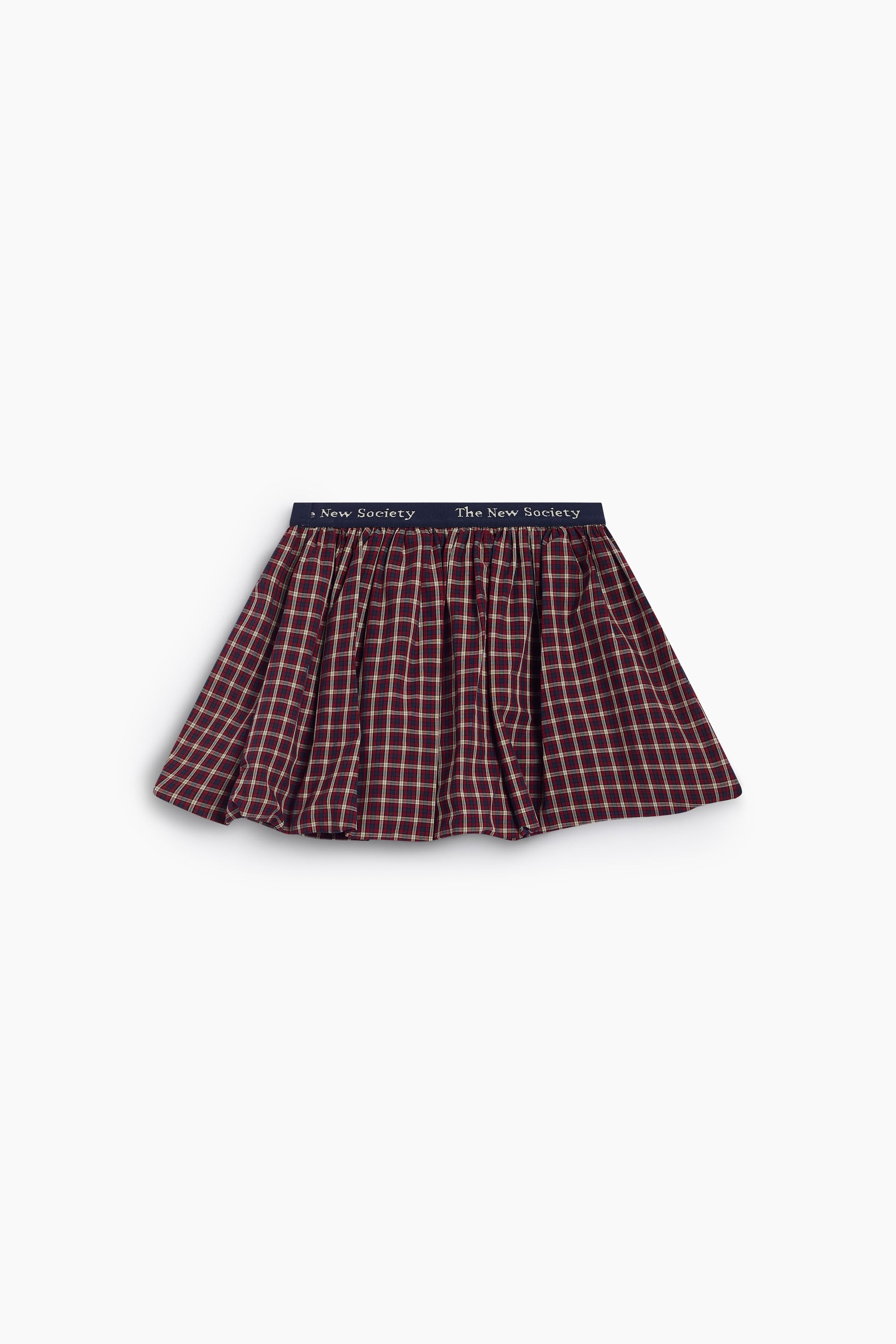Girls' Orbit Checked Cotton Bubble Skirt by The New Society