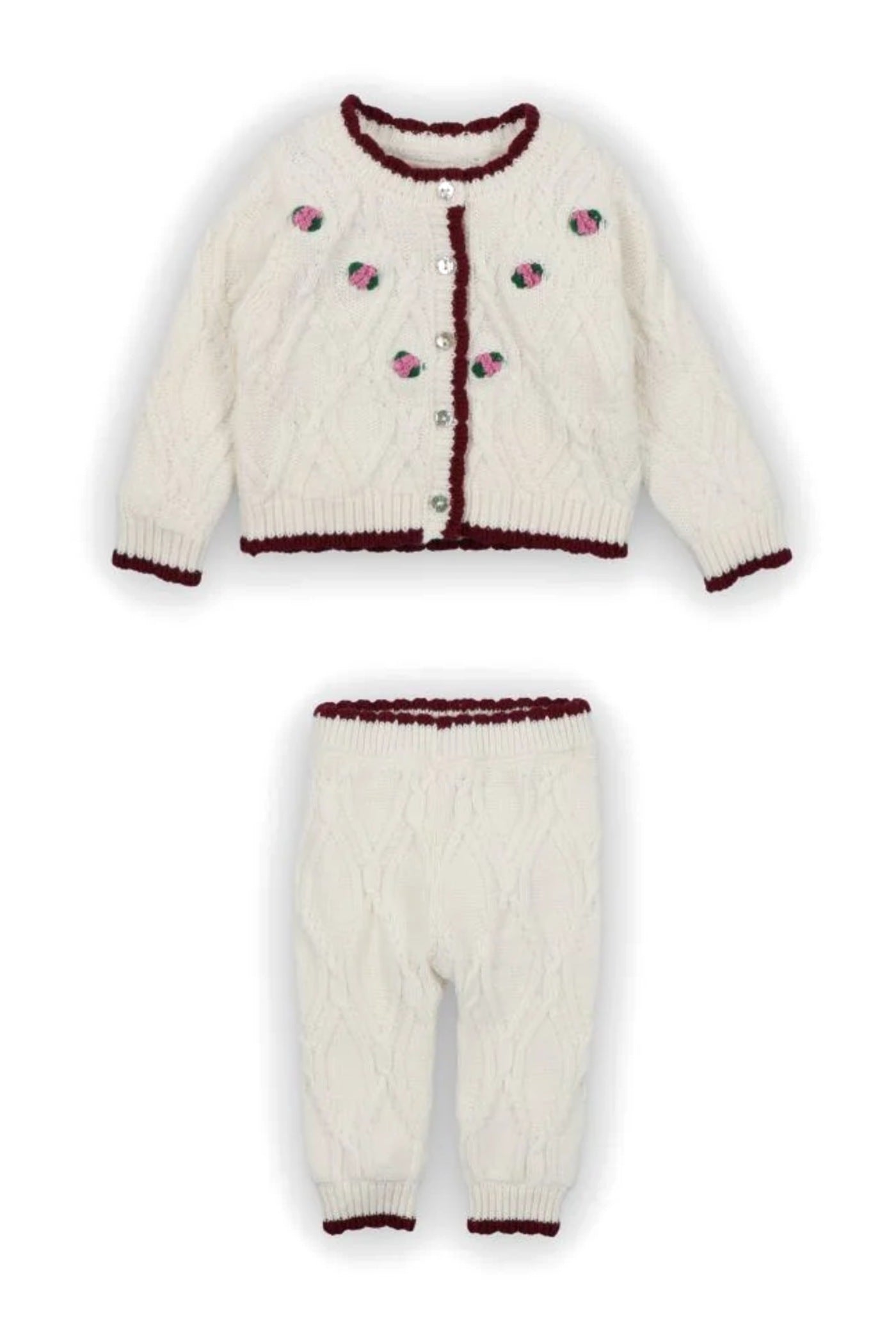 Baby Orla Cashmere-Blend Cardigan & Leggings Set by The New Society