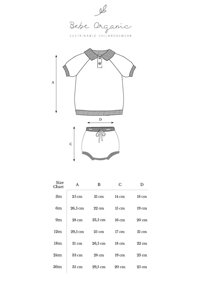 Bebe Organic baby clothing set in organic cotton
