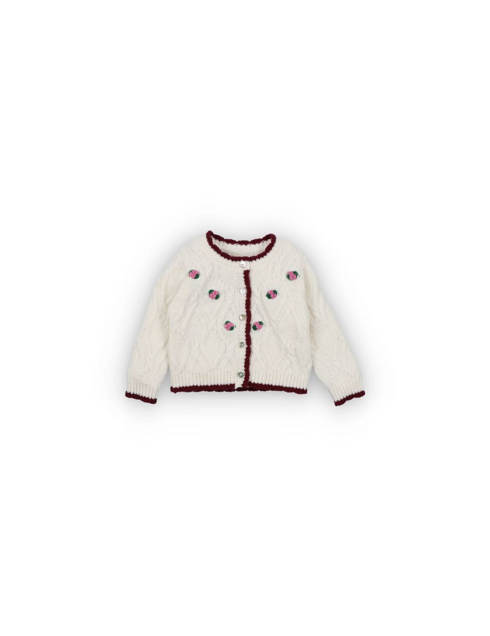 Baby Orla Cashmere-Blend Floral Cardigan by The New Society — front