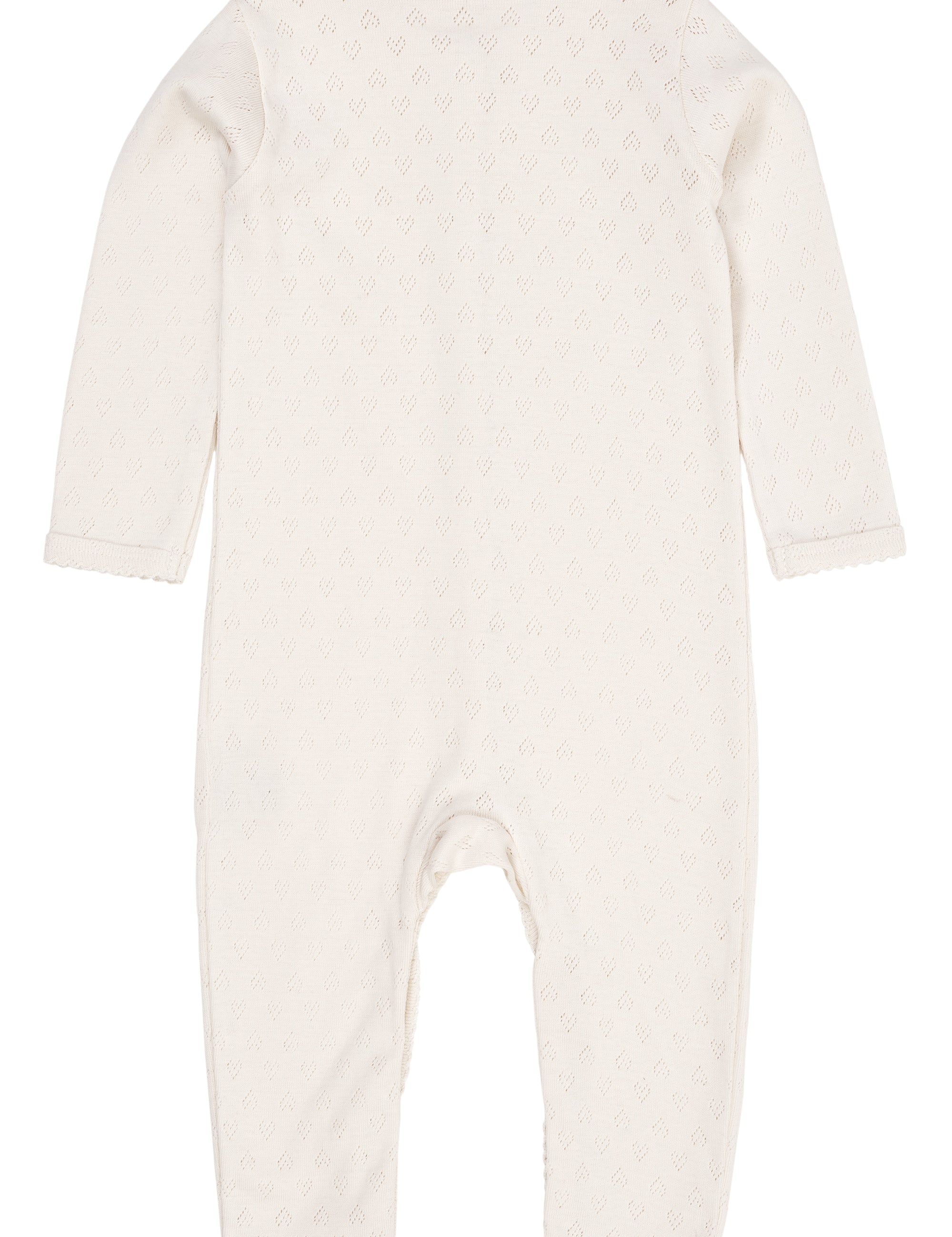 Copenhagen Colors baby pointelle heart organic cotton bodysuit