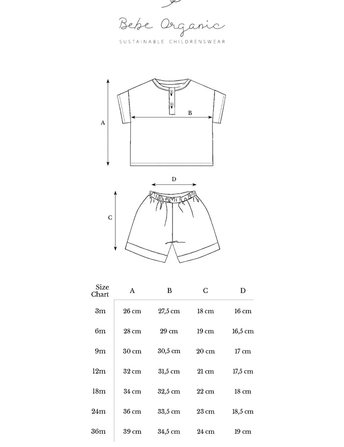 Bebe Organic baby clothing set in organic cotton