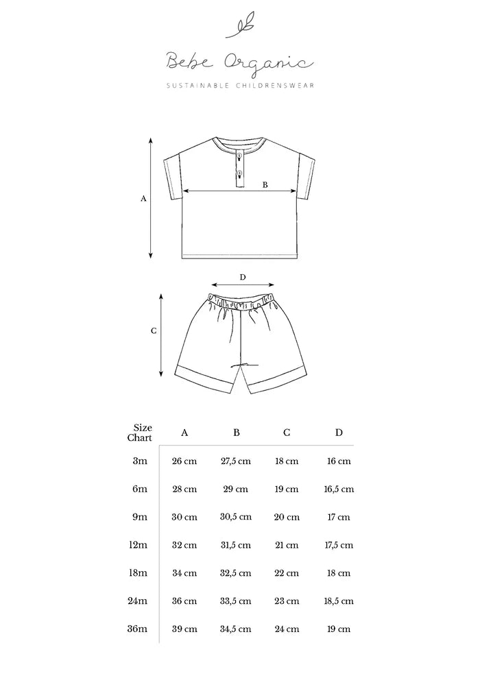 Bebe Organic baby clothing set in organic cotton