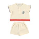 Baby Cotton & Linen Blend Set (Palmer) - studio white