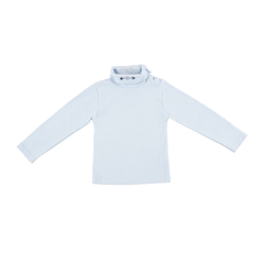 Kids' Organic Cotton Turtleneck in Cuddle Sky (Paz)