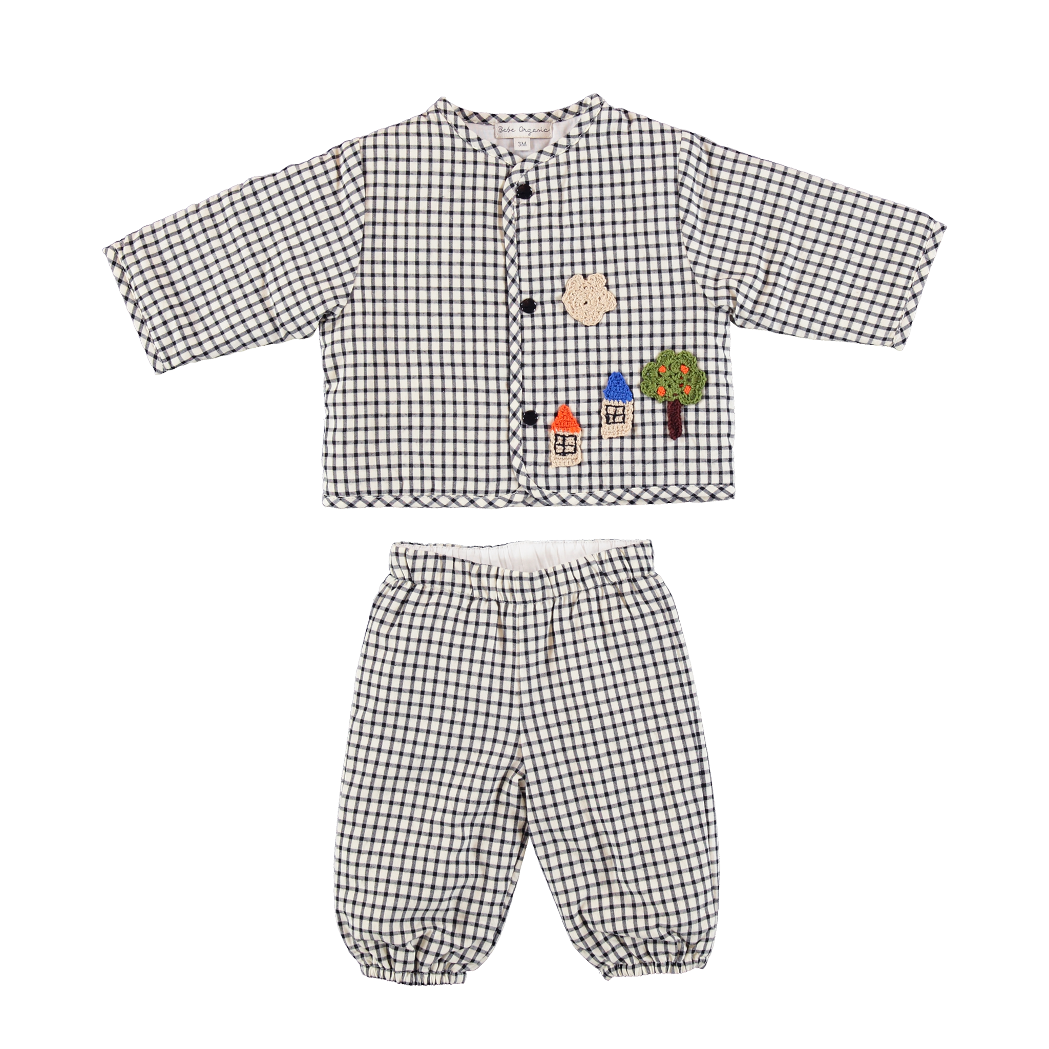 Baby Cotton Set in Little City (Pierre) - studio white