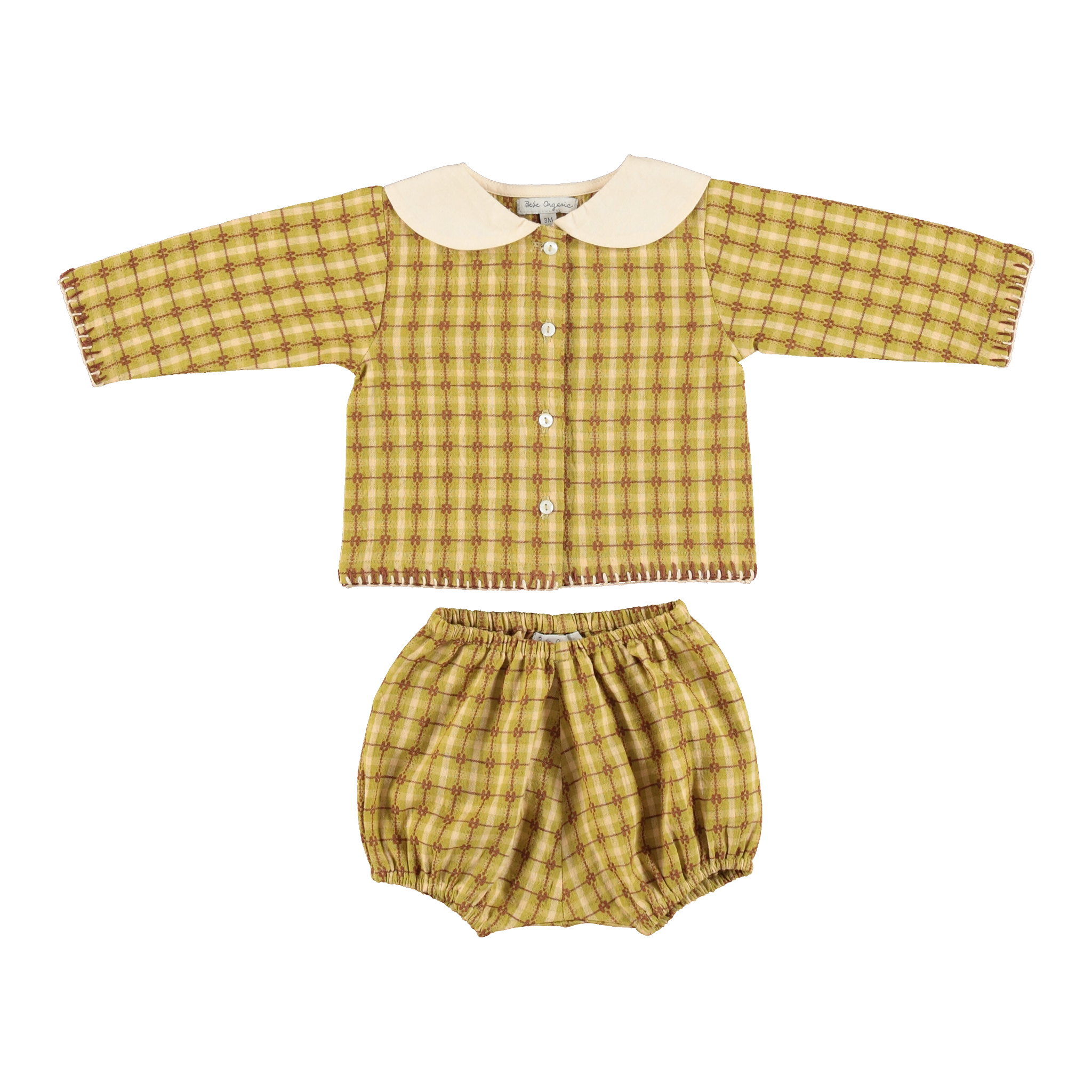 Bebe Organic Baby Cotton Set in Nostalgic Green (Sebastien)