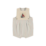 Bebe Organic Baby Vintage-Style Sleeveless Romper (Sebastien)