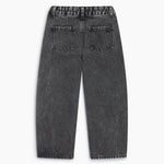 Kids' TNS Denim Twist Wide-Leg Trousers in Black by The New Society