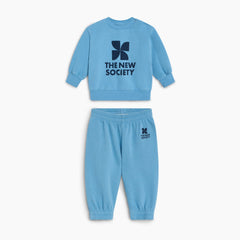Baby TNS Logo Sweatshirt & Joggers Set in Blue by The New Society