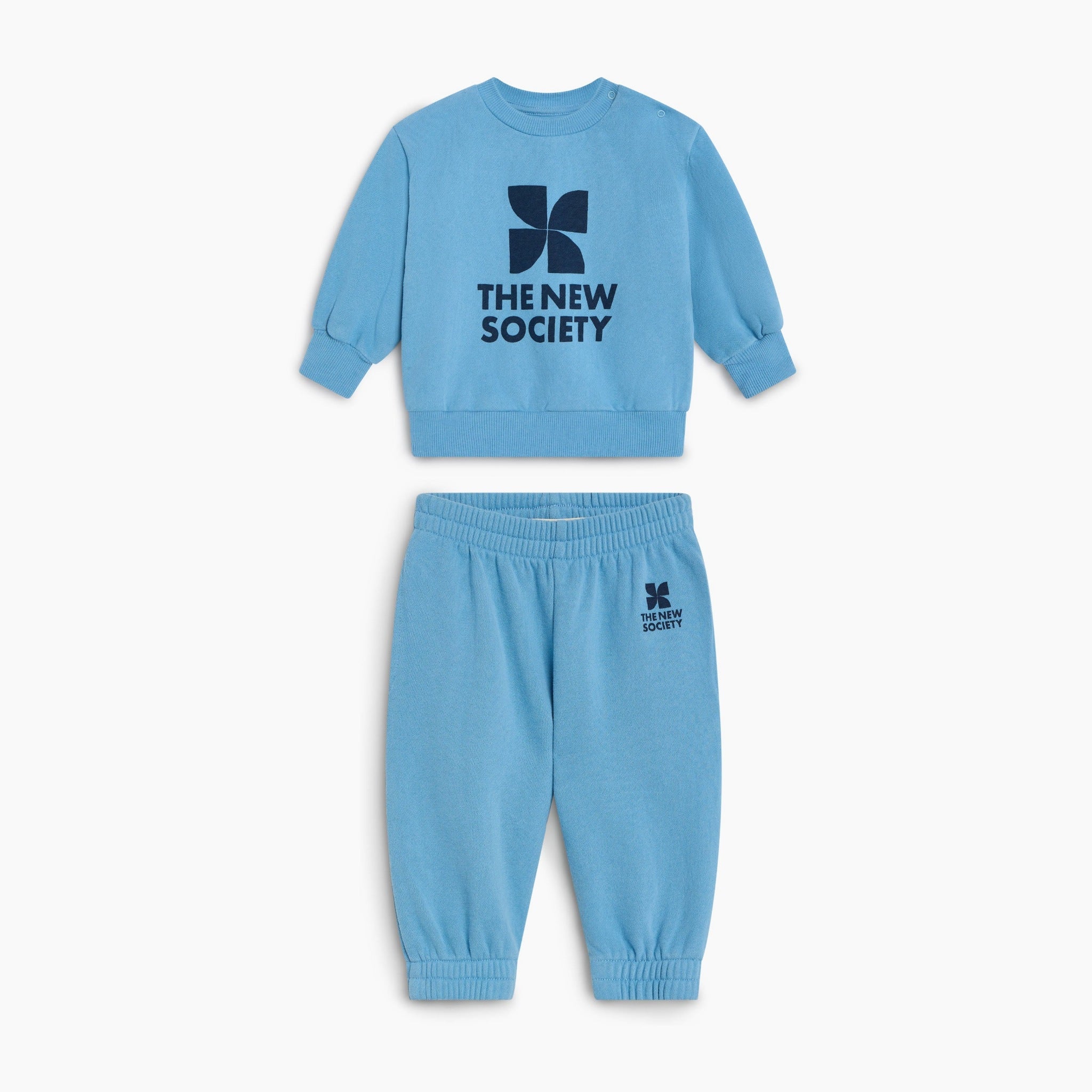 Baby TNS Logo Sweatshirt & Joggers Set in Blue by The New Society