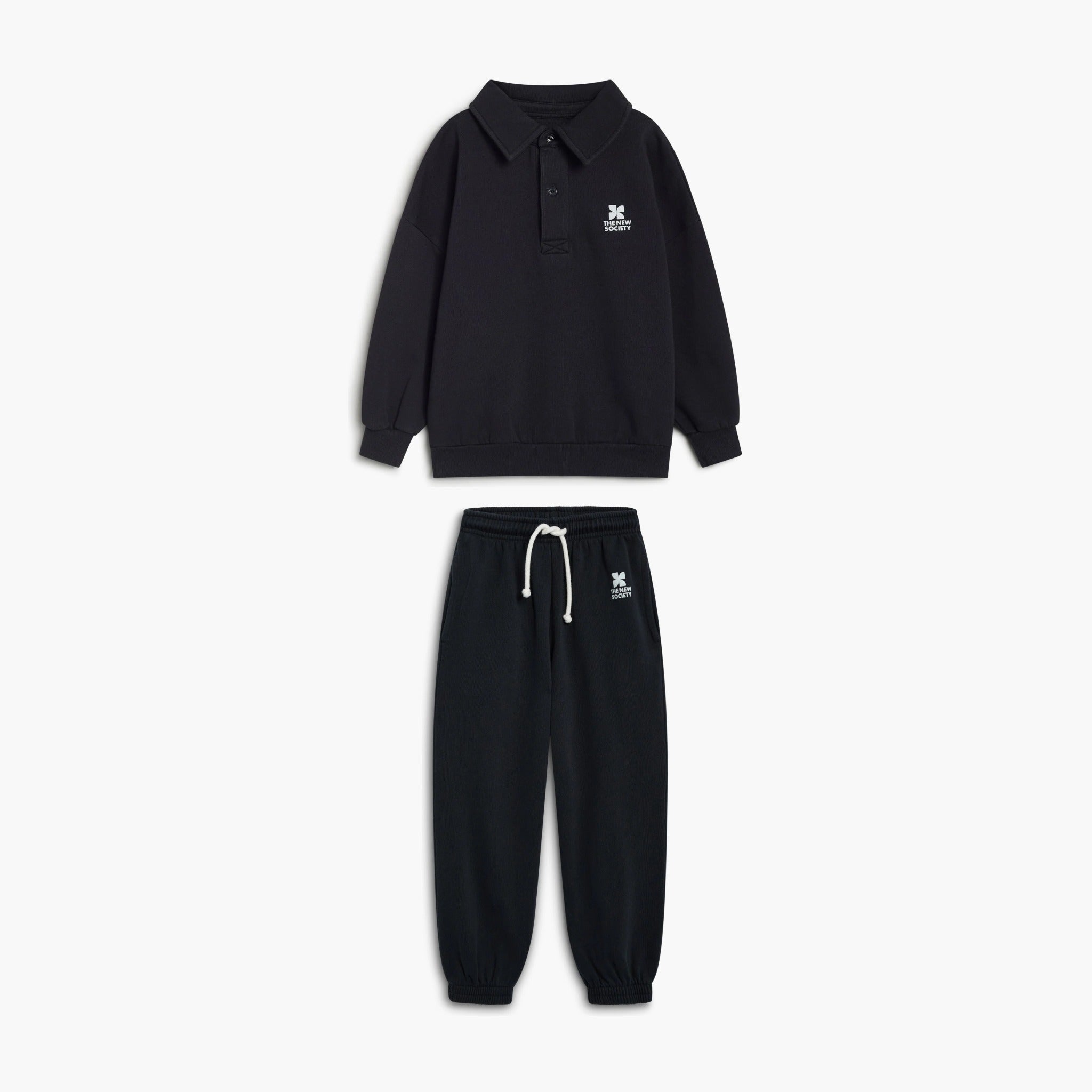 Boys' TNS Logo Polo & Joggers Set in Grey by The New Society