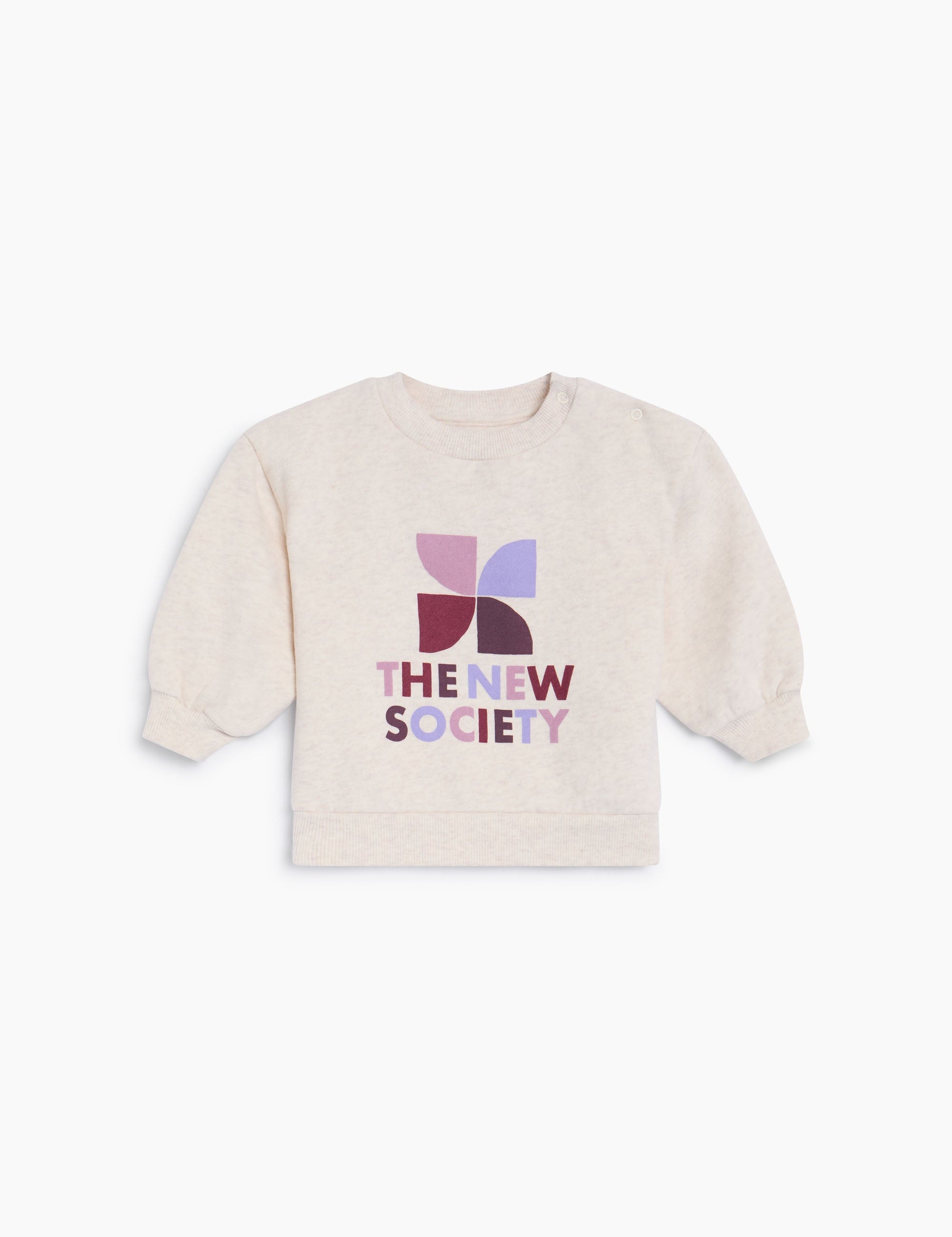 Baby TNS Logo Sweatshirt in Cream by The New Society
