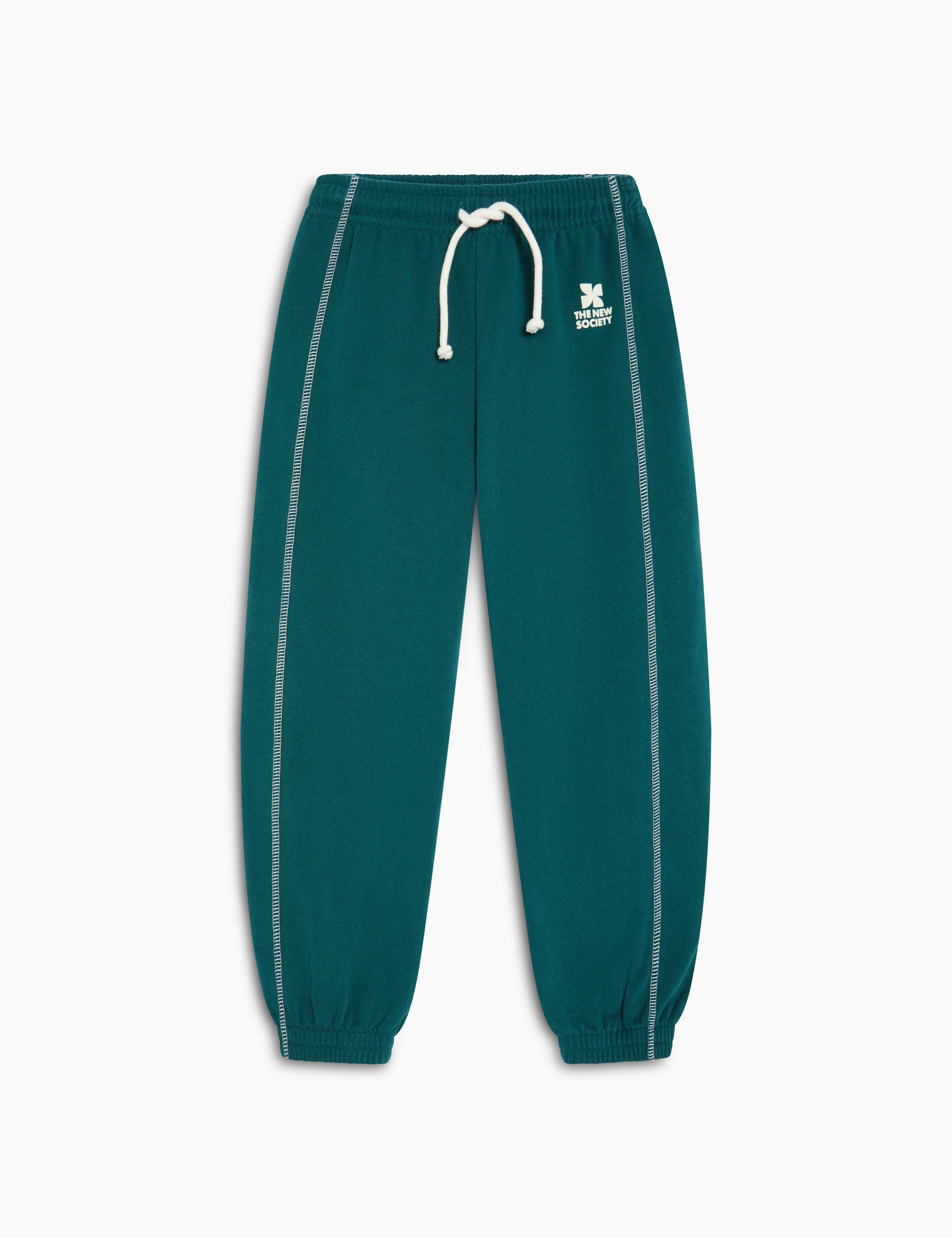 Boys' TNS Logo Cotton Fleece Joggers in Navy by The New Society