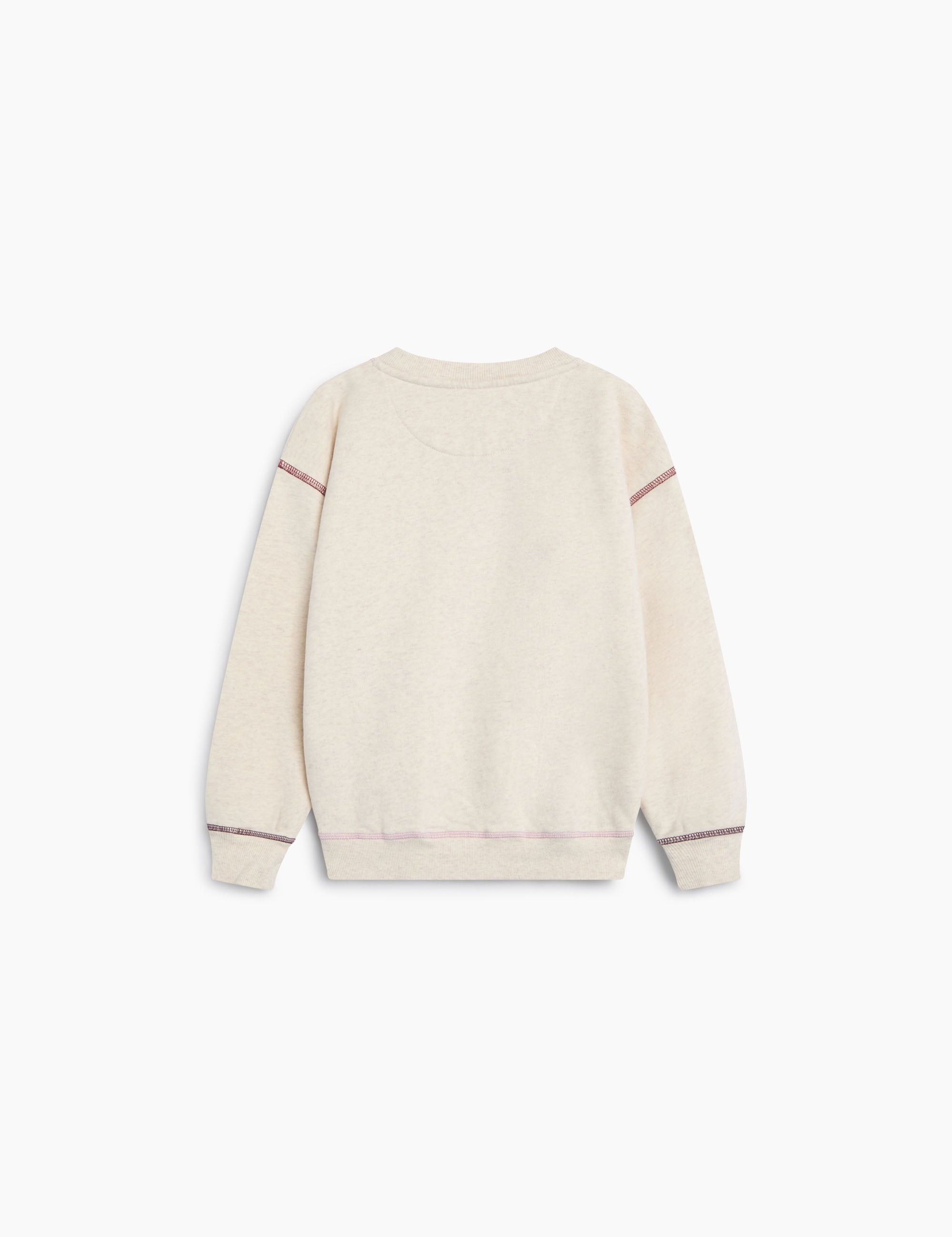 Kids' TNS Logo Sweatshirt in Cream Melange by The New Society