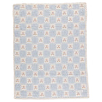 Bebe Organic organic cotton baby blanket with teddy bear design