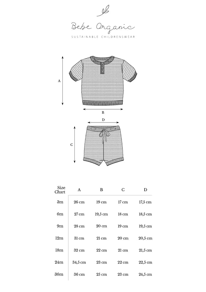 Bebe Organic baby clothing set in organic cotton
