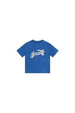 The New Society kids t-shirt in deep sea blue