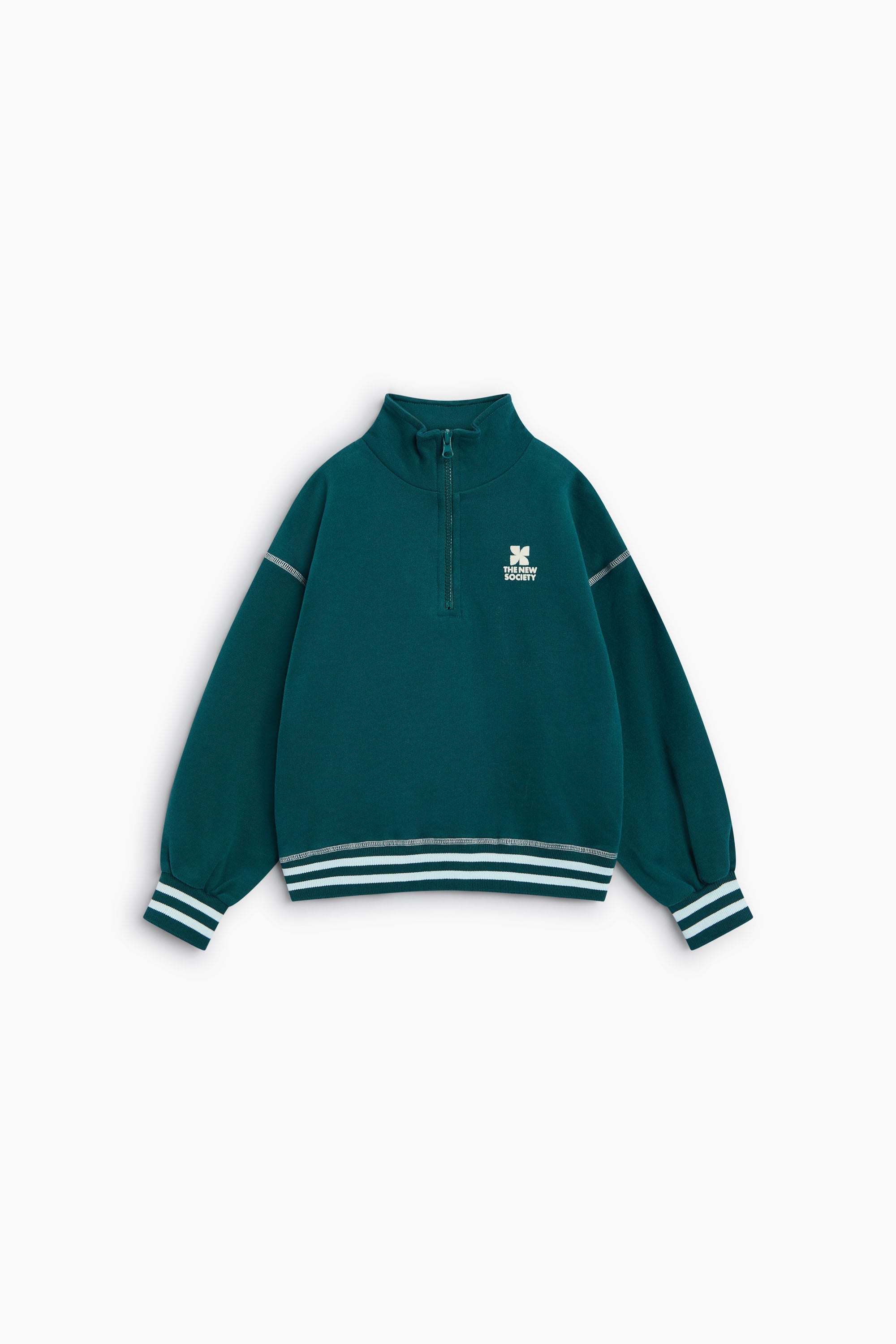 Boys' Whisper Fleece Zip Polo in Navy by The New Society