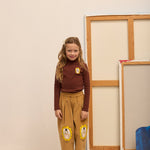 Kids' City Mayor Velvet Trousers in Caramel - lookbook