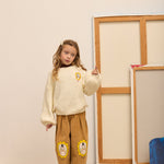 Kids' City Mayor Velvet Trousers in Caramel - lookbook