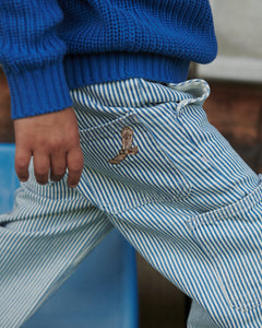 Copenhagen Colors boys yarn-dyed stripe twill cargo pants with adjustable waist