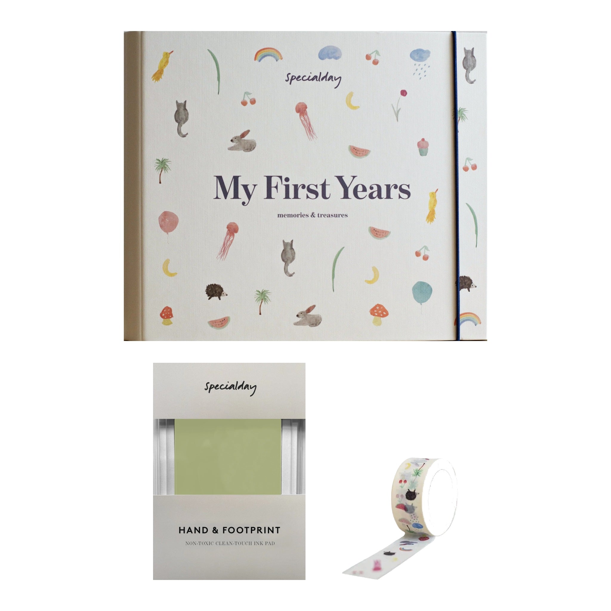 Baby Memory Journal & Hand and Footprint Keepsake Gift Set by Specialday