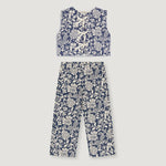 Girls' Eloween Jacquard Waistcoat & Wide-Leg Trousers Set by The New Society