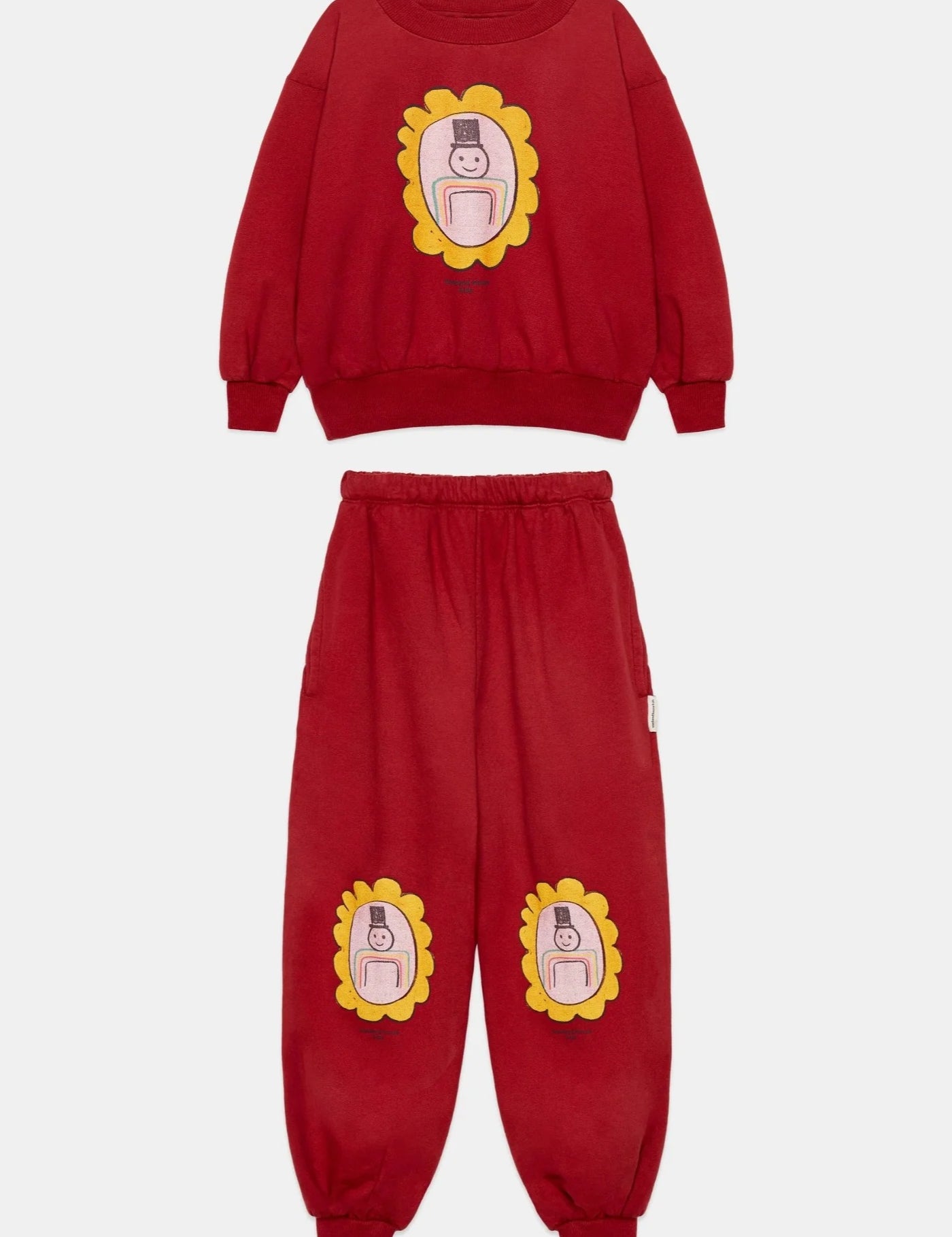 Kids' City Mayor Sweatshirt & Joggers Set in Burgundy by Weekend House Kids
